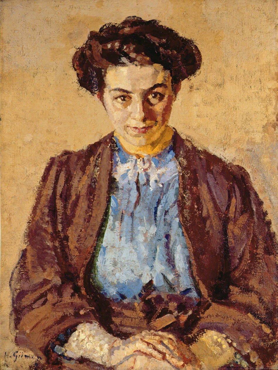 Harold Gilman - La camicia blu, Ritratto di Elene Zompolides, Leeds Museums and Galleries